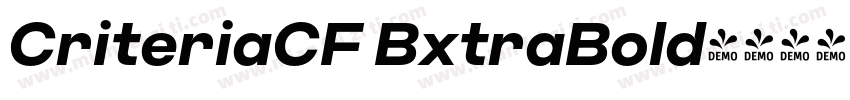 CriteriaCF BxtraBold字体转换